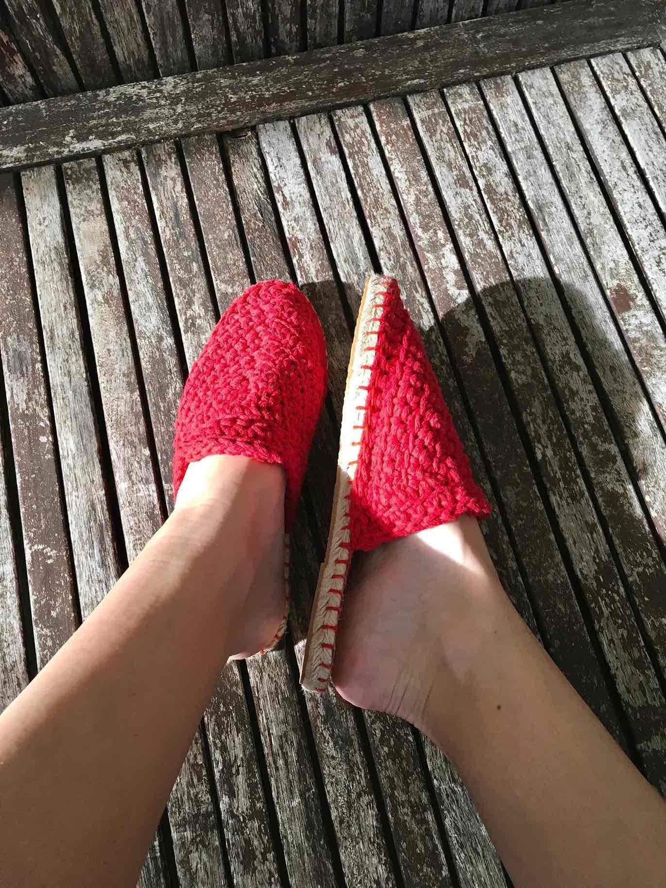 Vonamu Kapcie boho rękodzieło polskie wykonane z naturalnych materiałów