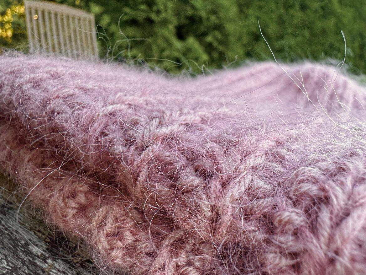 Czapka wiśniowy sorbet 6