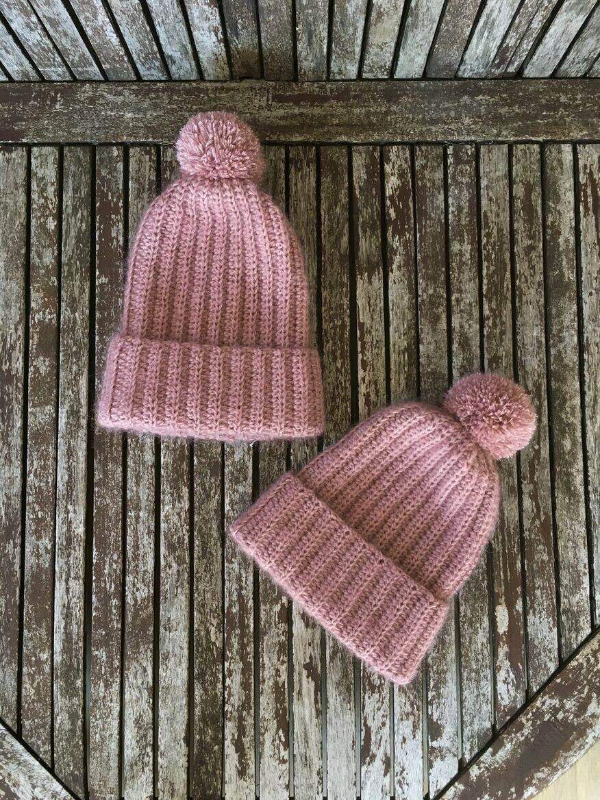 Czapka dla mamy i córki 4